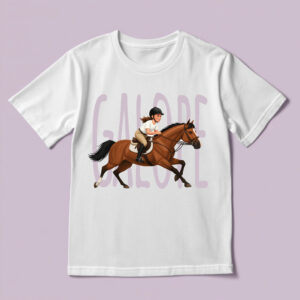 Camiseta com a estampa Galope