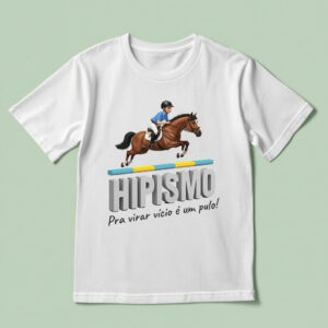 Camiseta Hipismo Cavaleiro de salto